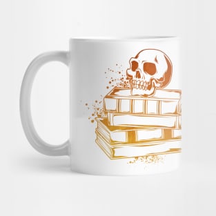 Skulls on books - Dark Academia Mug